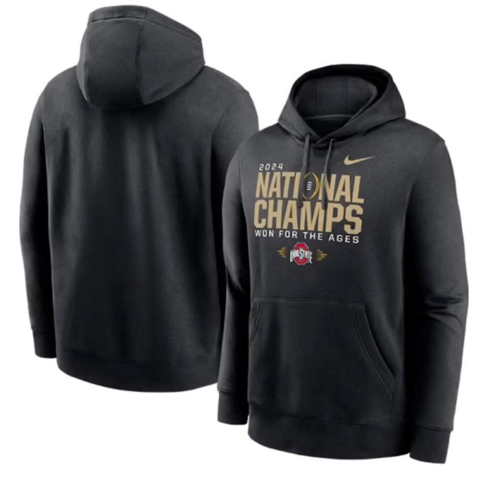 Nike Ohio State Buckeyes 2024 CFP National Champions Locker Room Hoodie Mens